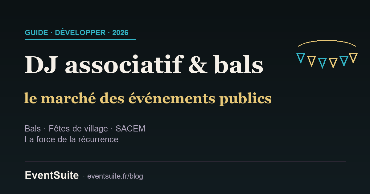 DJ pour associations, bals et fêtes de village : un marché récurrent