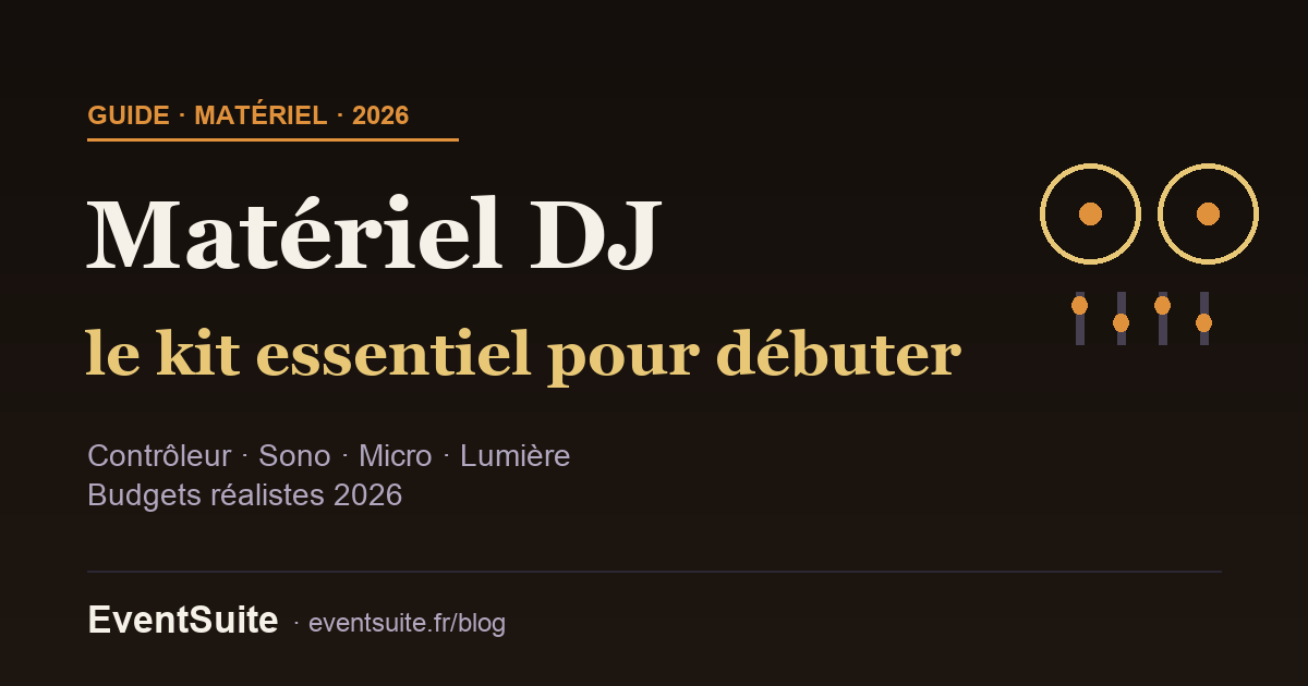 Matériel DJ pour débuter : contrôleur, enceintes, micro et éclairage