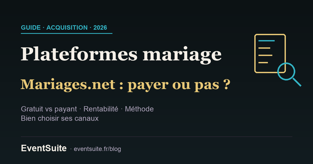 Plateformes de mise en relation pour DJ : Mariages.net, gratuit ou payant