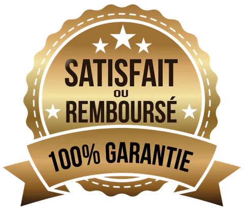 Satisfait ou remboursé — 100% garantie